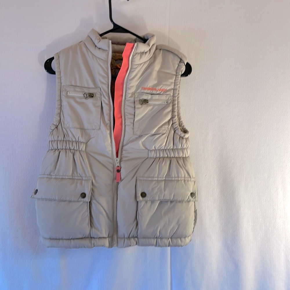 Tan & peach vest